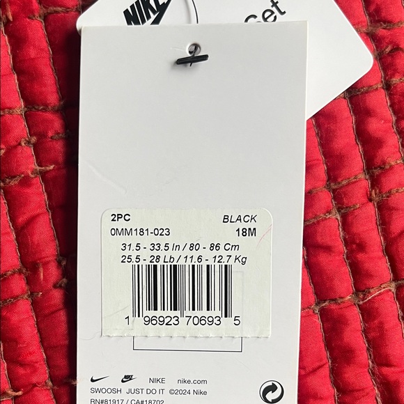 Nike Dri-Fit Purple Bodysuit and Pant Set - Picture 6 of 7